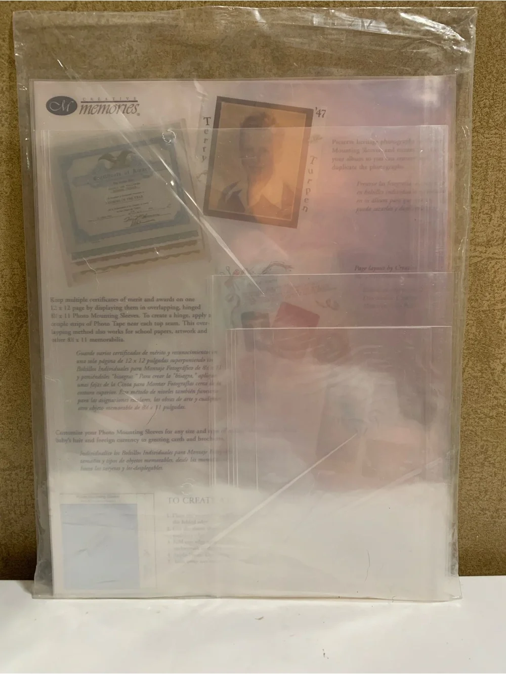 Creative Memories Scrapbook Lot - Rainbow Paper& Photo Mounting Sleeves NIP